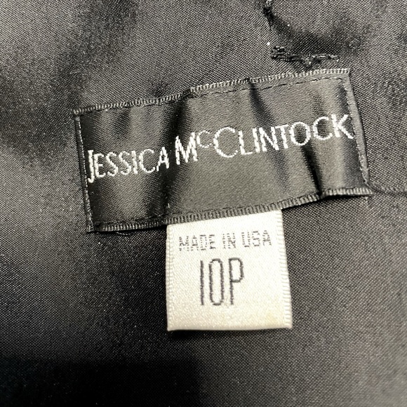 Black Jessica McClintock Dress. Worn once at an event. - Picture 3 of 3